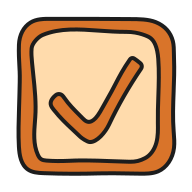 Check box graphic icon